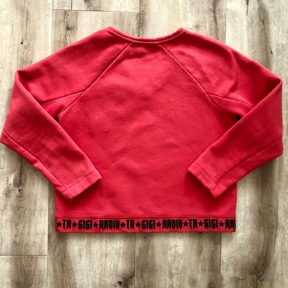 Tommy Hilfiger X Gigi Hadid, 2017, V Neck, Sweatshirt, Womens, XS, Red, Pullover - Picture 4 of 11